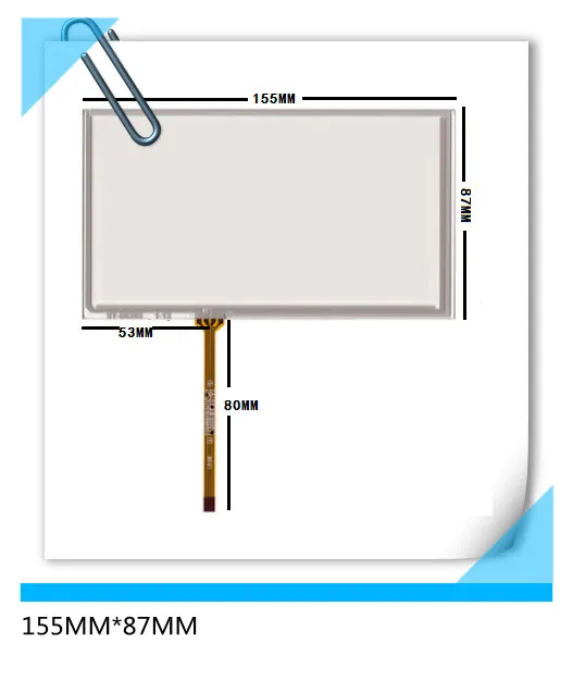 

HSD062IDW1 new 6.2 inch touch screen 155*87 screen car DVD navigation general screen 155MM*87MM