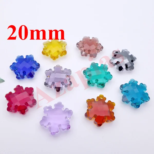 

Wholesale 20mm Crystal Snowflake/Flower Pendant Austrian Crystal Pendant charm 30pcs Top Quality Jewelry Making Free Shipping