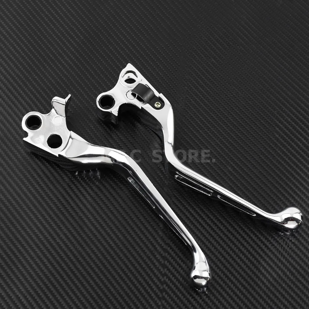 Motorcycle Chrome Brake Clutch Levers For Harley Sportster XL 883 1200 1996-2003 Dyna 1996-2007 Touring Road Glide FLHT Softail