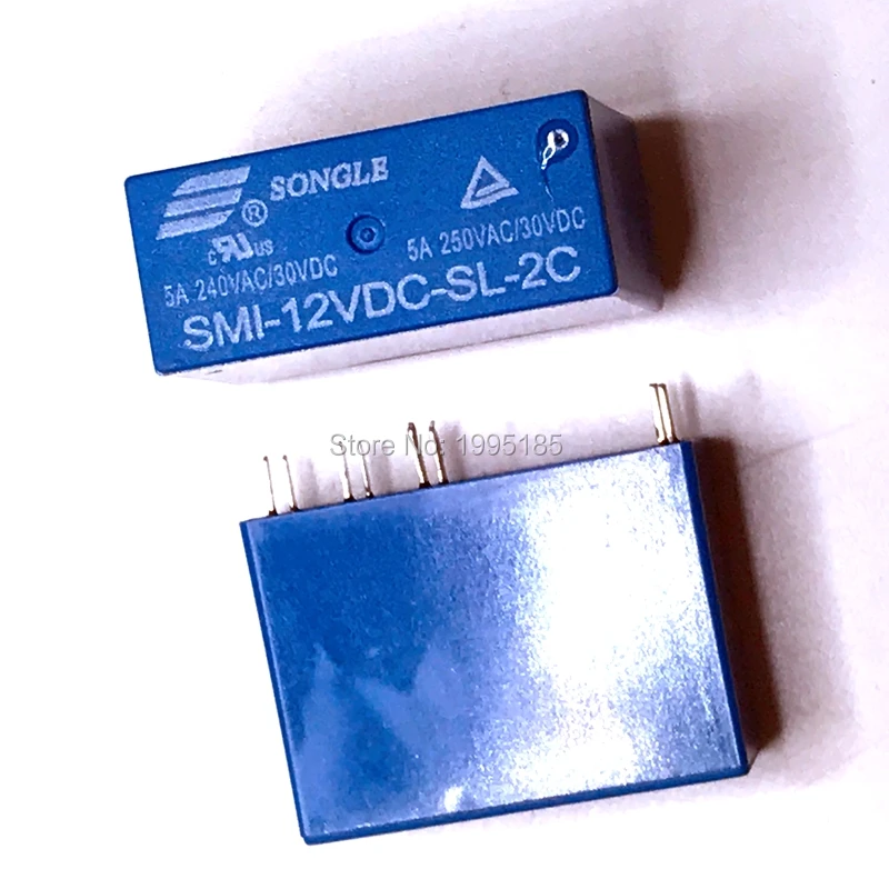 2 ADET SMI-05VDC-SL-2C SMI-12VDC-SL-2C SMI-24VDC-SL-2C 8pin 5A 250VAC/30VDC 05-12 24 VDC güç rölesi Yeni Orijinal