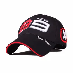 Moto Gp 99 Jorge Lorenzo Hats For Men Racing Cap Cotton Brand Motorcycle Racing Baseball Caps Car Sun Snapback Black Hats