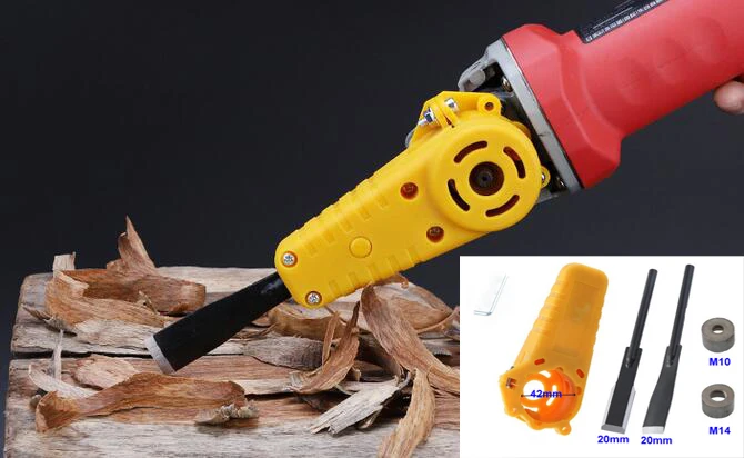 Electric Carving Chisel Wood Chisel Carving Tool Kit for M10 M14 Angle Grinder DIY Carpenter Kit Woodworking Tools