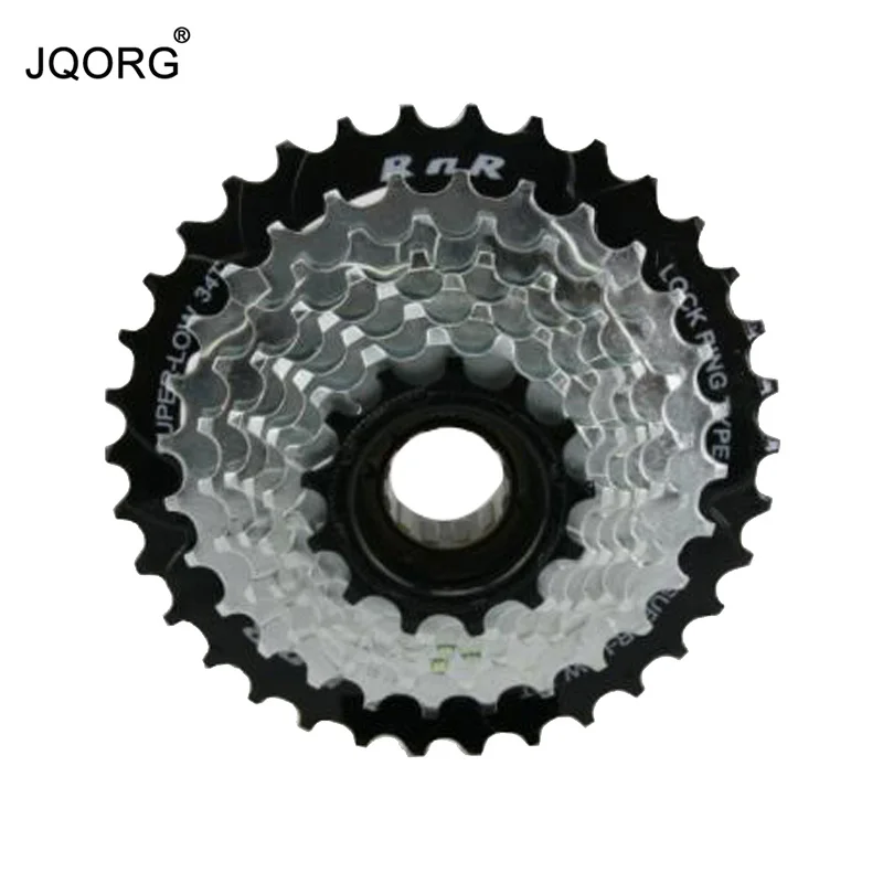 JQORG Bicycle Freewheel 13T/15T/17T/19T/21T/24T/28T/34T 8 Speed Mountain Bike Freewheel 24 Speed Screw Thread MTB Freewheel