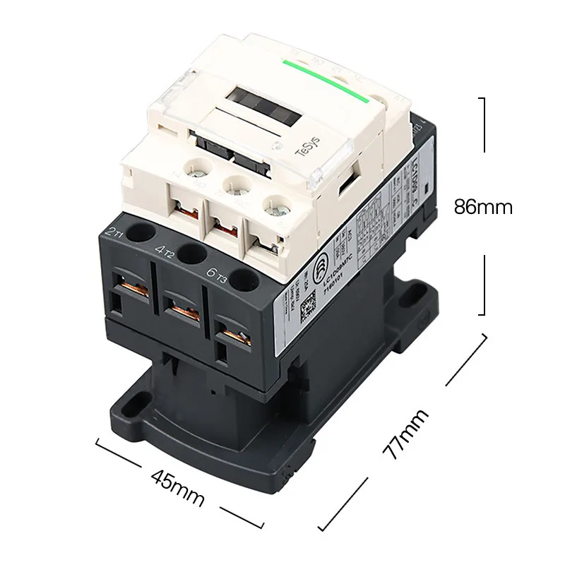 LC1-D25 AC Magnetic Contactor M7C 25A 50/60Hz 220V 380V 3 Phase Electric Contactor AC Motor Starter Relay Contactor