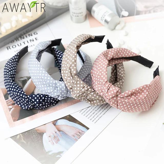 Women Hair Accessories Cotton Plaid Hairband Knot British Style Striped Fabric Headband Girls Headwear Spring Hair Band 2019 New AliExpress