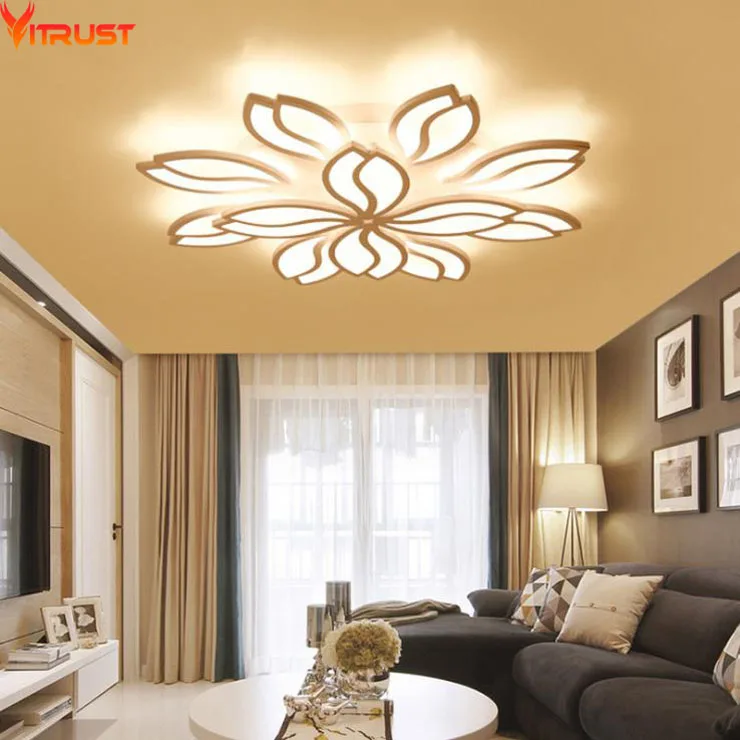 Modern LED Chandeliers Ceiling Fixtures for Foyer Living Dining Room Acrylic Remote controller Home Lighting Indoor Large Lamps