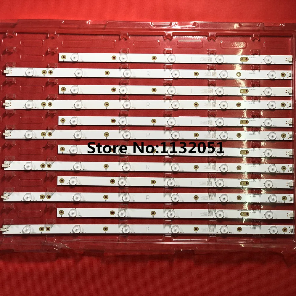 Tira de luces LED de retroiluminación, accesorio para 50PUT6400 50PFK4309 50PFK4509 50PFH5300 50pfk4009 50PFT4509 50PFL6340 50PFL6540 500TT26 500TT25 V5, 12 piezas