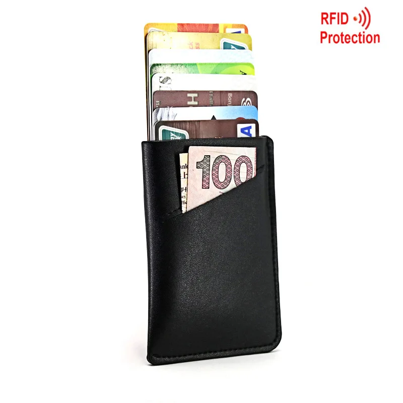 Antitheft Super Slim Card Holder Pull Tab Wallet Magic Men Wallets Organizer Credict Card Case Purse Organizer Rfid Blocking