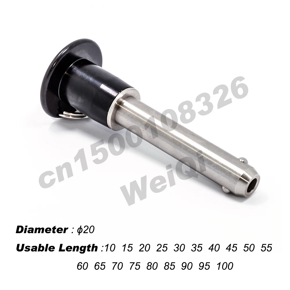 Ball lock pin ,B handle quick release pin,button type,dia 10 length 10 15 20 25 30 35 40 45 50 55 60 65 70 80 90 100 in stock