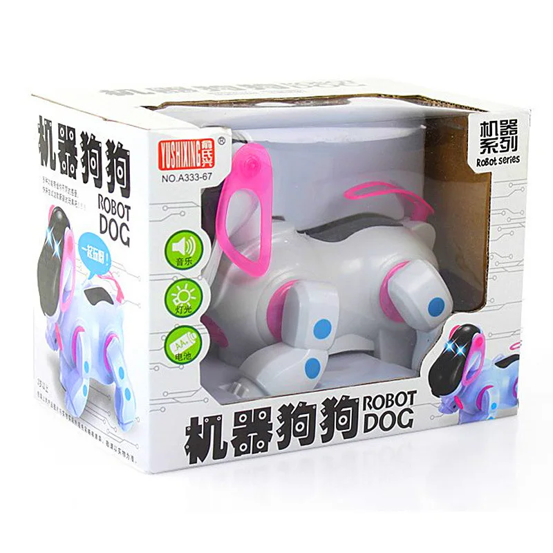 Smart Electric Robot Dog Car Automatic Steering Pet Dog Model Boy Baby Musical Universal Toy Gift For Kids