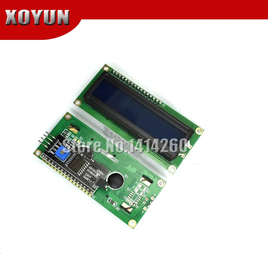 หน้าจอสีฟ้า IIC/I2C 1602 LCD โมดูล LCD1602A หน้าจอสีฟ้า