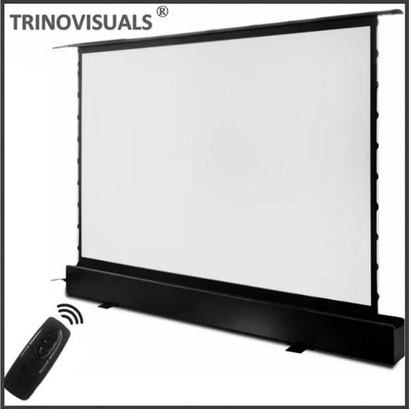 

100~120 INCH 16:9, Portable Electric Motorized Floor-Rising Projection Projector Screen,outdoor/indoor/business/Hometheater