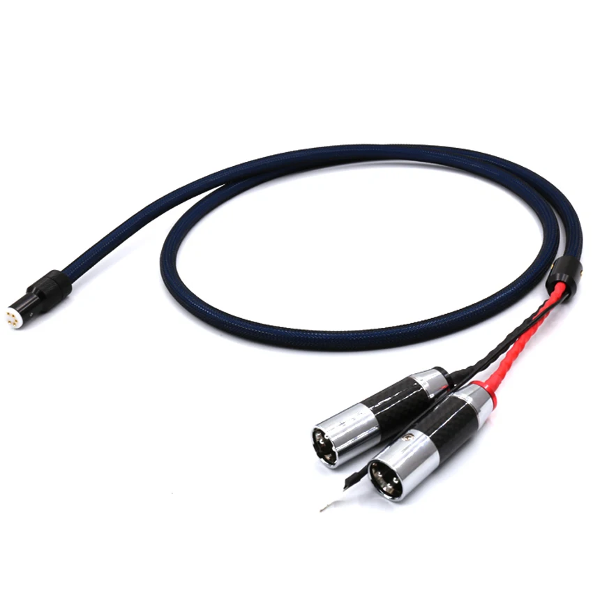 

Viborg 5-контактный разъем XLR 5N 99.998% OFC медный посеребренный кабель тонарма Phono кабель