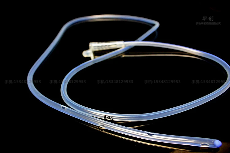 5pcs medical Retained 28 day sterile soft silicone Gastric stomach tube adult enteral tube feeding 60ML food feeder Nasal