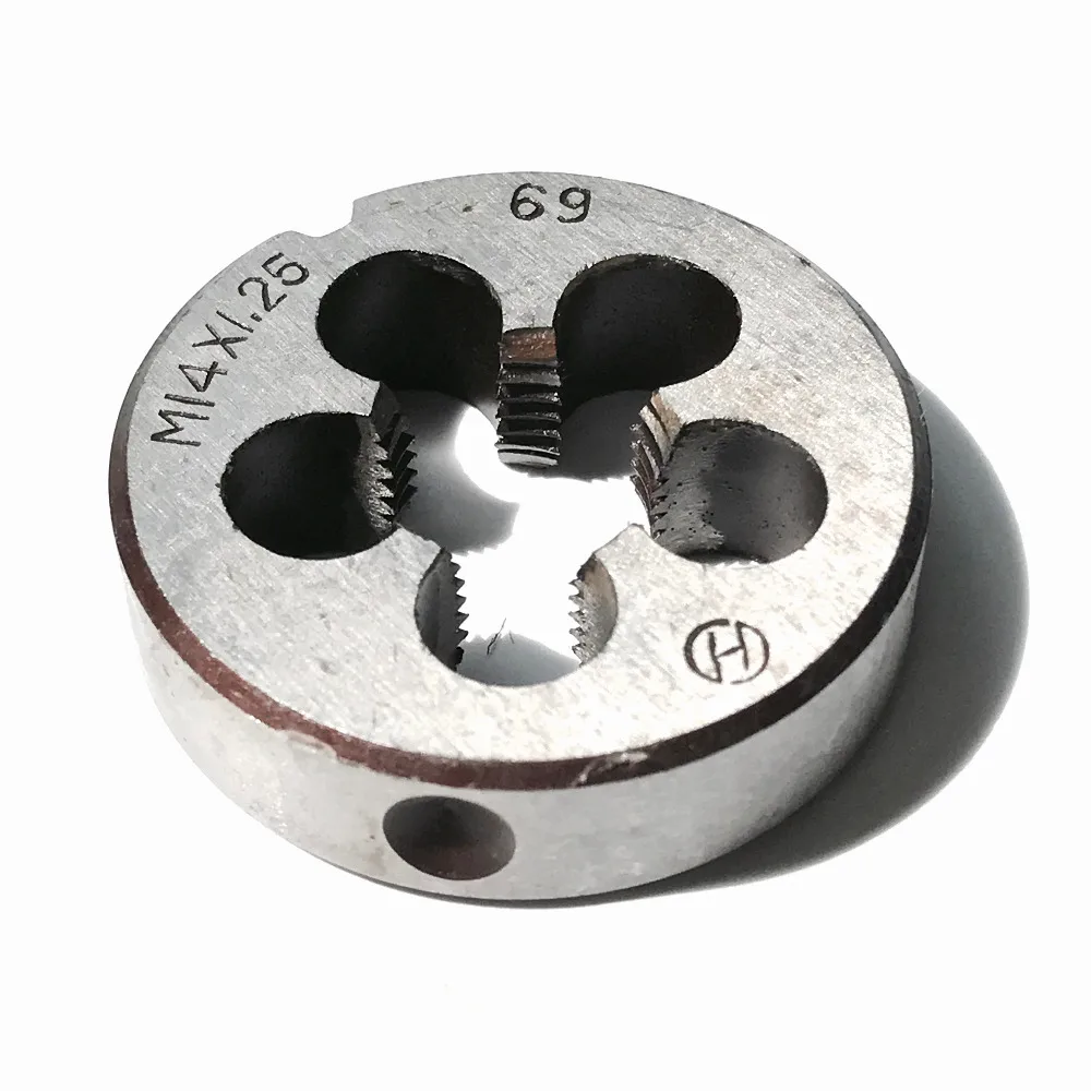 On Sale of 1PC Left Hand Alloy Steel Made Manual Dies M14*1.0/1.25/1.5/2.0mm for Hand Threading Metal Workpieces