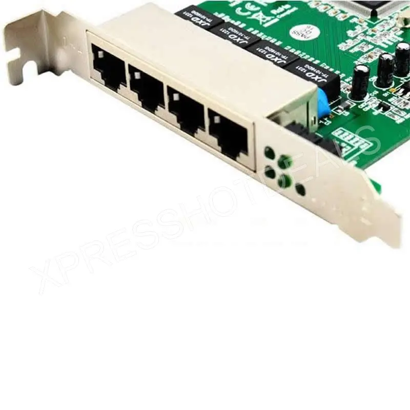 4 Port PCI 10/100 Mbps 100M Fast Ethernet Network LAN Switch Card Board