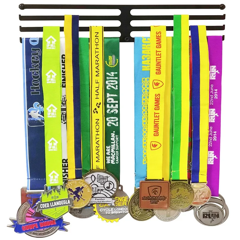 Marathon Number Bib and Metal Medal Hanger