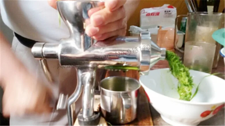 Manual Juice Squeezer Fuite Juice Presser Wheatgrass Juice Extractor Full Stainless Steel with Gifts