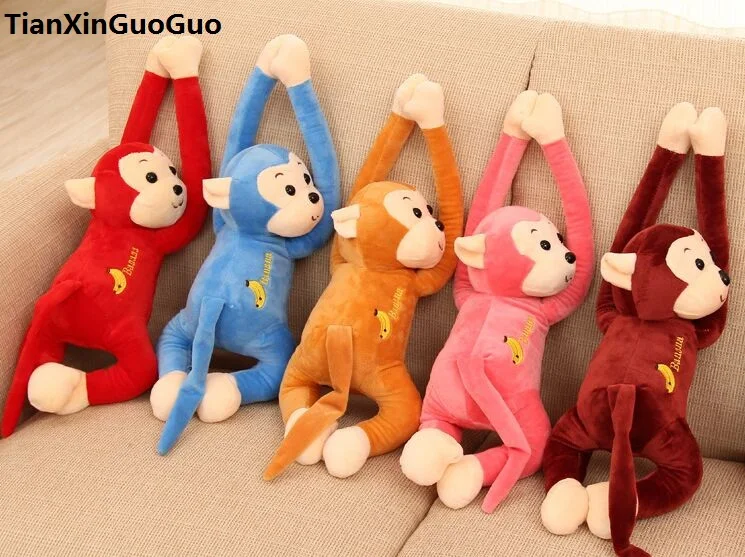 

lovely monkey plush toy about 35cm cartoon long arms monkey soft doll baby toy ,birthday gift b2700