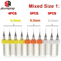 10PCS Mixed 0.2mm 0.3mm 0.4mm or 0.5mm 0.6mm 0.8mm 1.0mm 3D Printer Nozzle Cleaning Drill Bits Kit fit MK7 MK8 Print Nozzle