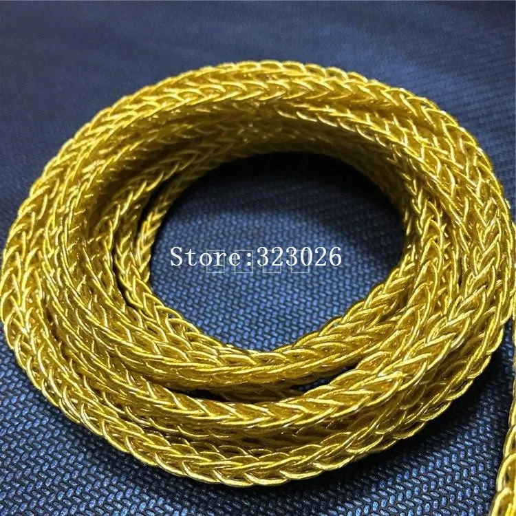 

Single crystal copper gold plated wire diy earphone wire 10m OD:3.8MM