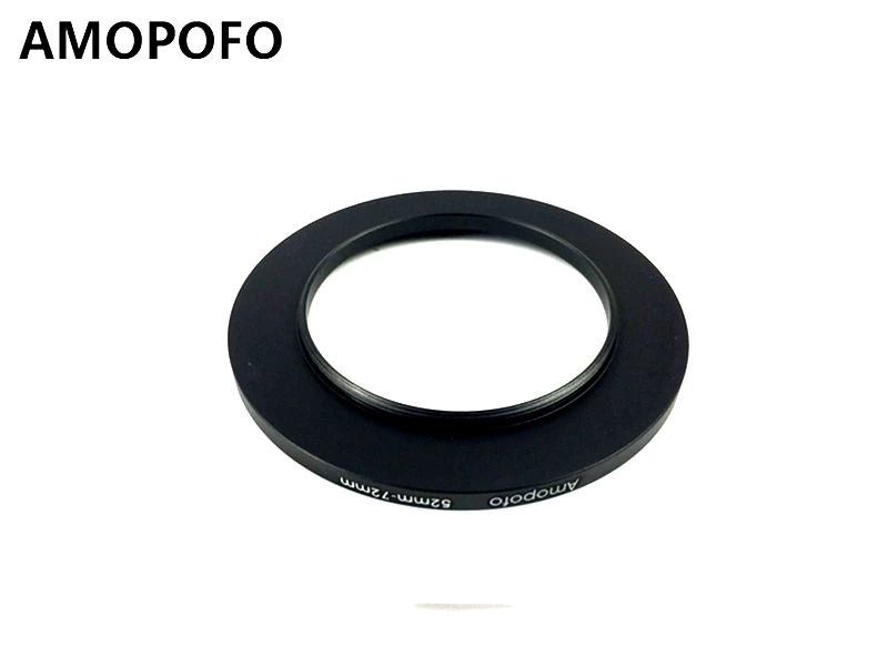 Adaptador de filtro de anillo de aumento Universal 52-72mm /52mm a 72mm para UV,ND,CPL, adaptador de anillo de aumento de Metal