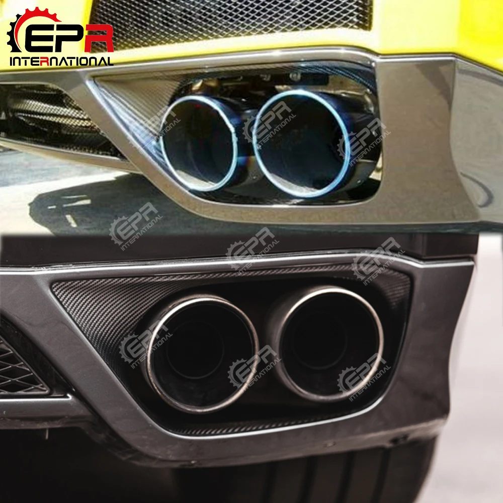 Car Tuning For Nissan R35 GTR OEM Style Carbon Fiber Exhaust Suround Glossy Finish Heatshield Cover Fibre Drift Racing Body Kit