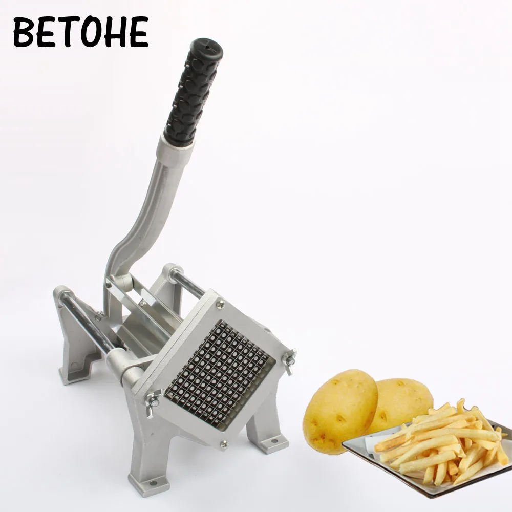 

Alloy Steel French Fries Potato Strip Cutter Chips Cutting Machine Manual Potatoes Slicer Hand Push Vegetable Fruit Chopper