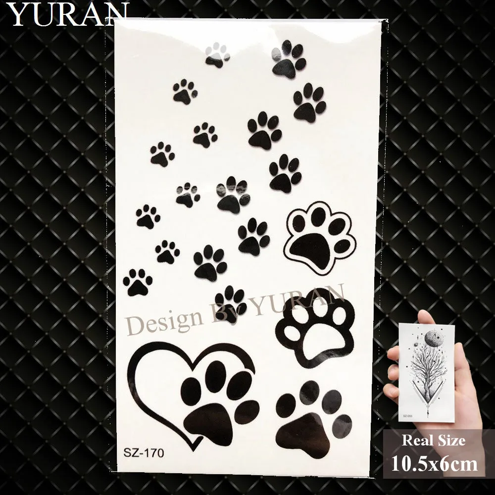 3D Children Stars Planets Temporary Tattoo Sticker Kids Arm Fake Black Tatoos Cartoon Dog Paw Planet Waterproof Cute Tattoo Xmas image 6