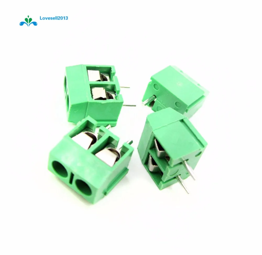 20 PCS Green KF301-2P 2 Pin Plug-in Screw Terminal Block Connector 5.08mm