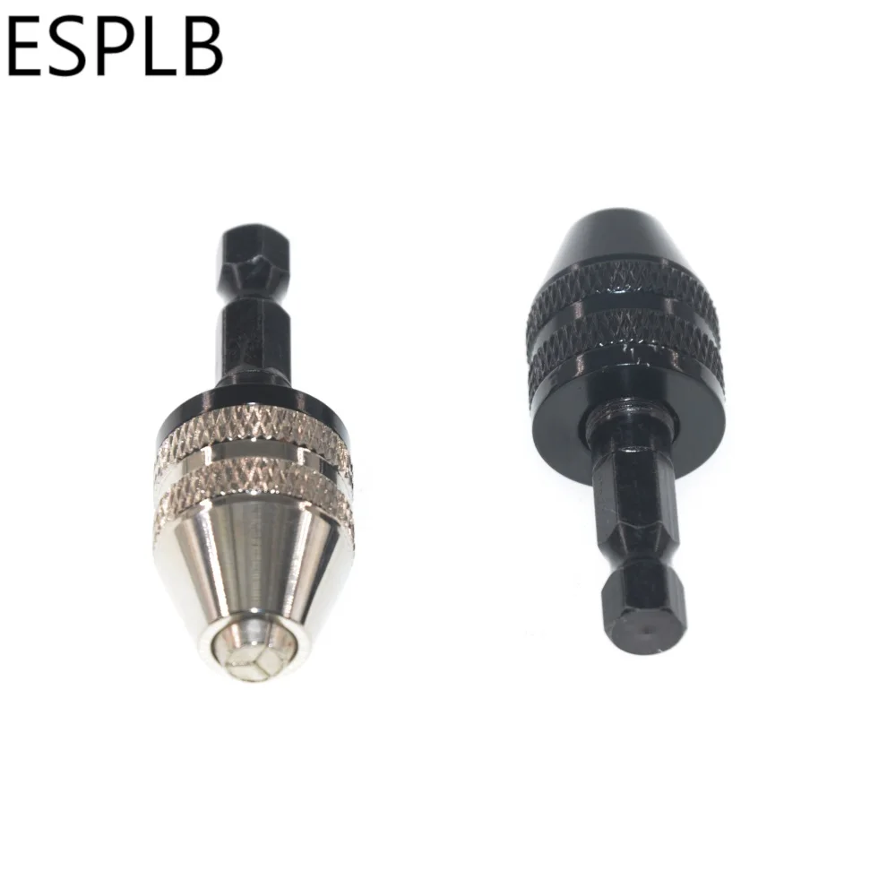 ESPLB Aluminiumlegierung 0,3-3,6 mm Mini-Schnellspannbohrer Spannfutter Schraubendreher-Adapter 1/4 Zoll Sechskantschaft Fräser mit Schnellwechsel – Detail 1