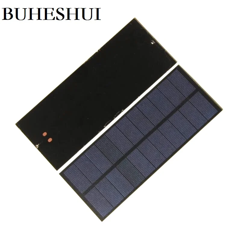 

BUHESHUI 2.5W 5.5V Polycrystalline PET Solar Panel Charger For 3.7V Battery System Light Solar Cell 200*80MM Wholesale 500pcs