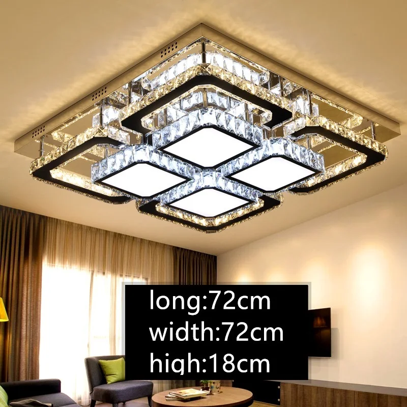 IWHD K9 Crystal Plafonlamp LED Lamp Ceiling Lighting Fixtures Avize Modern Ceiling Lamps For Living Room Lampara Techo