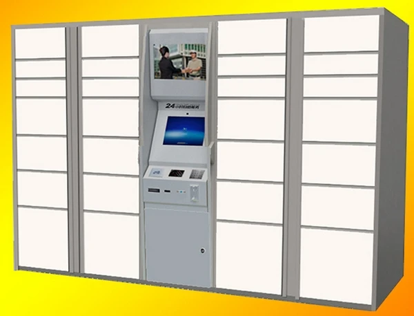 Control Self-Service Logistieke Distributie Systeem Pakket Levering Lockers Kluizen Met All In One Pc Tv Bewegwijzering