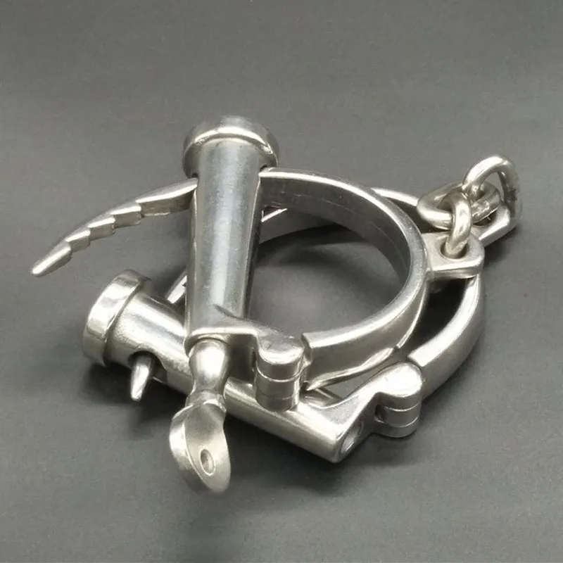 Adjustable Stainless Steel Wrist Handcuffs Fetter Ankle Cuffs Anklet Shackles Chain Adult Bondage Restraints BDSM Sex Toy 511