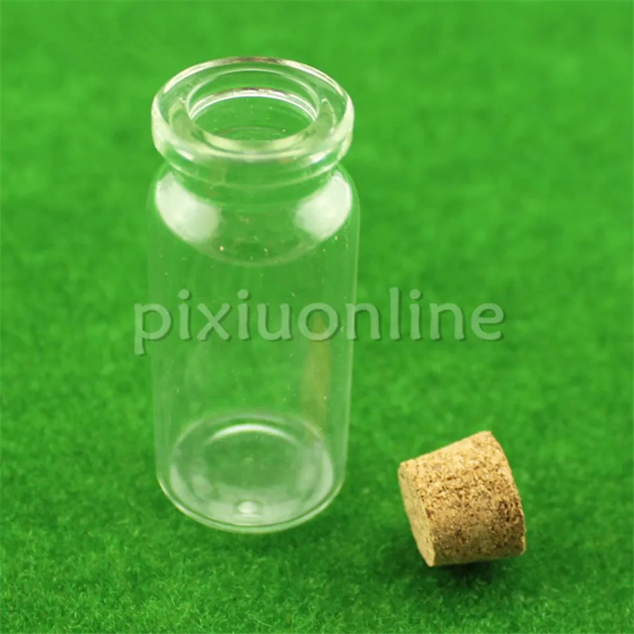 Quick Shipping J694b DIY 10ml Transparent Grass Bottle with Cork Handmaking Lucky Star Container Sale at a Loss