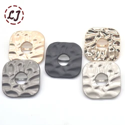 New 10pcs/lot high quality fashion square metal sewing button snaps for women overcoat windcoat garment accessory DIY decoration