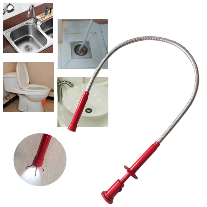 Fleksibel Mengambil Alat Magnet 4 Cakar Lampu LED Spring Grip Rumah Toilet Gadget * DLS *