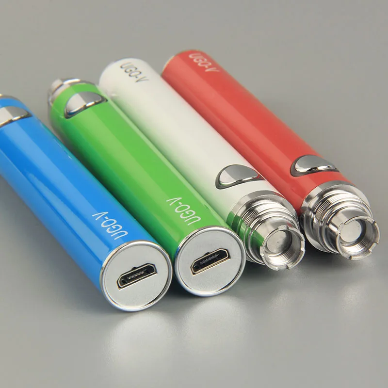 1 pz UGO-V 650/900mAh batteria sigaretta elettronica 510 filo penna Vape Micro USB Evod batteria per EVOD Mt3 EGO Ce4 Ce5 atomizzatore