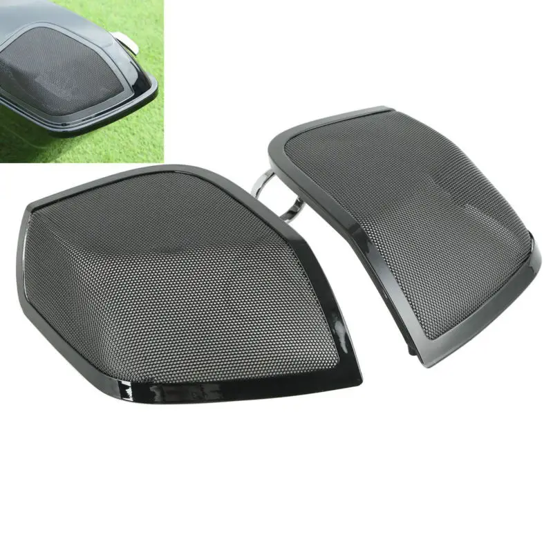 

Motorcycle 5"x7" Saddlebag Lid Speaker Grill For Harley Touring Electra Glide Road King 2014-2022 FLT FLH FLHR