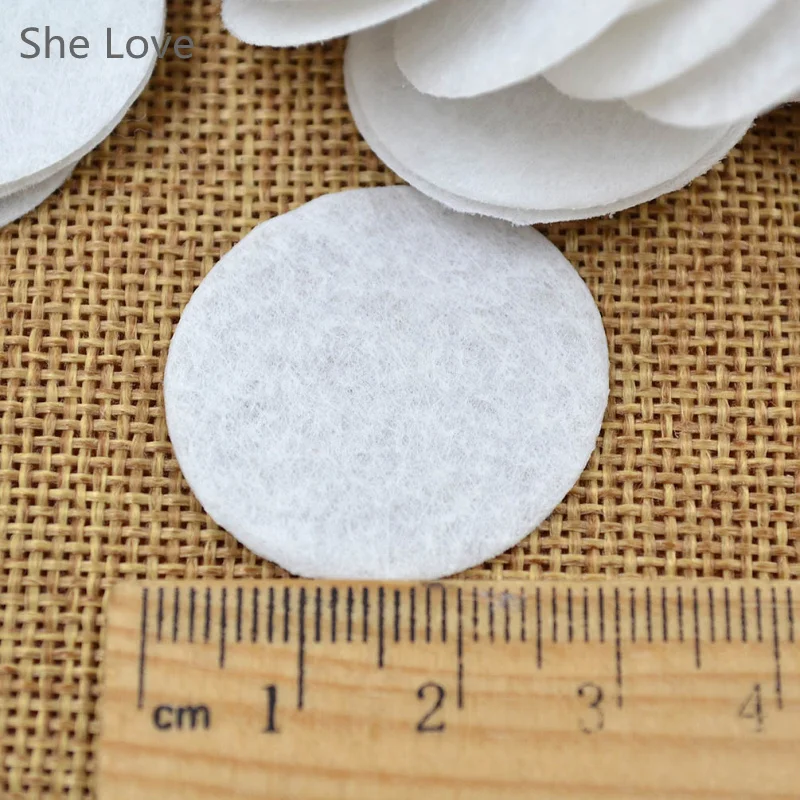 Chzimade 500pcs 30mm Felt Circle Die Cut Appliques DIY Cardmaking Craft Round New