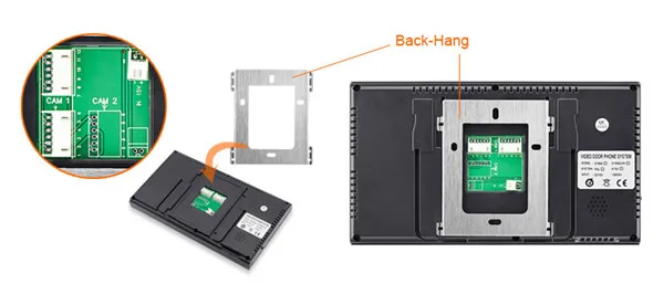 7 inch TFT Color Display Video Intercom Doorbell Door Phone Intercom System