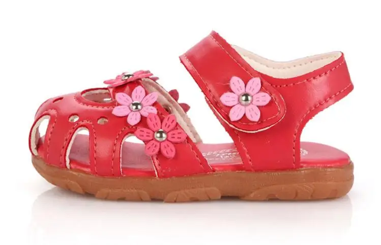 Kids Sandals Girls Summer 2017 New Dot Bow Shoes For Girls Fashion Princess Fish Head Kids Baotou children shoes cool Shoes