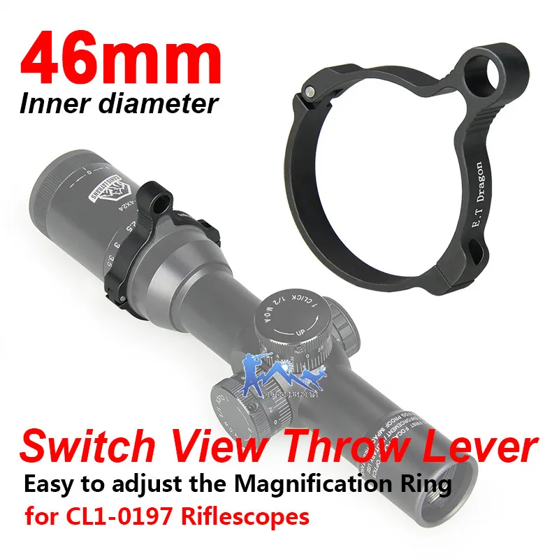 E.T Dragon Scope Mount Switch Throw Lever for Riflescope Within 46mm Diameter Two Style OS33-0132C