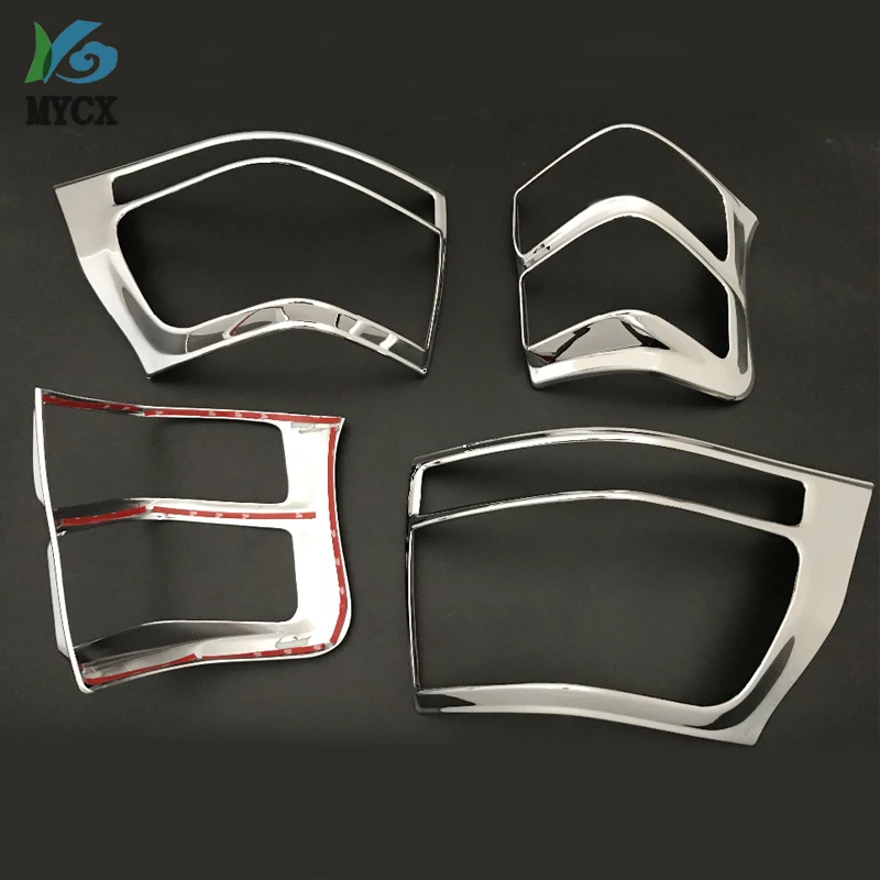 

For toyota prado Fj150 FJ 150 accessories ABS chrome design rear lamp cover trim fit for fj150 10-13 tail light cover lamp hood