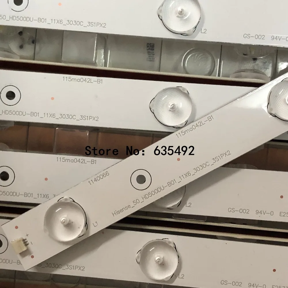 Strip lampu latar LED 503MM 6LED(6V) untuk HD500DU-B01 Strip/ROH 50H6C 50H7GB LED50EC620CA LTDN50K321UWTSEU