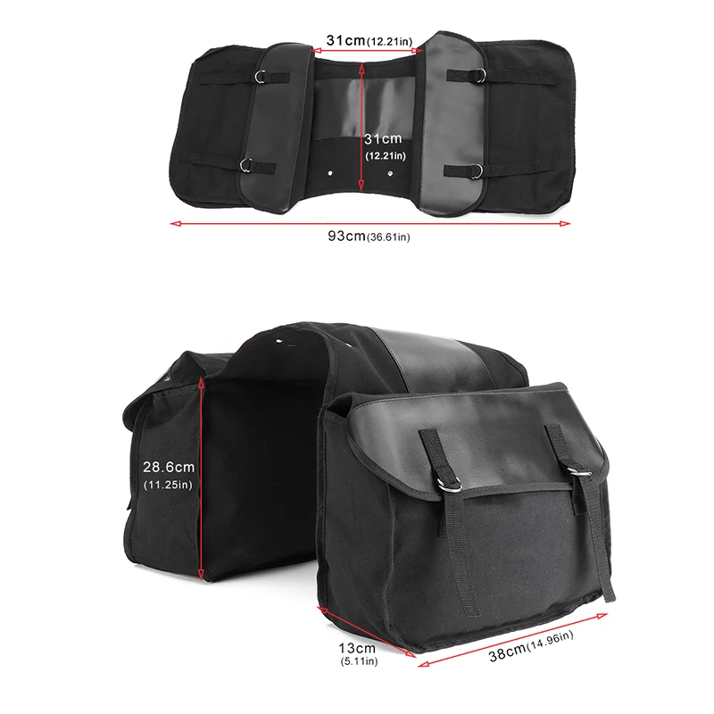 Motorcycle Motorbike Bag Waterproof Saddlebag Accessories Spare Part 38*28.6cm