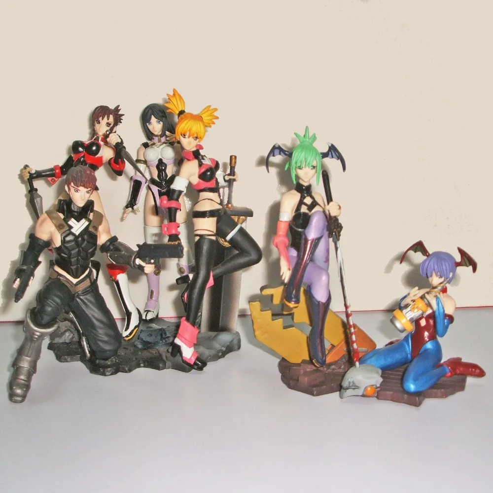 PVC figure Doll model toy CrimTears Capsule Toys 6pcs/set need simple  assemble  out of  print