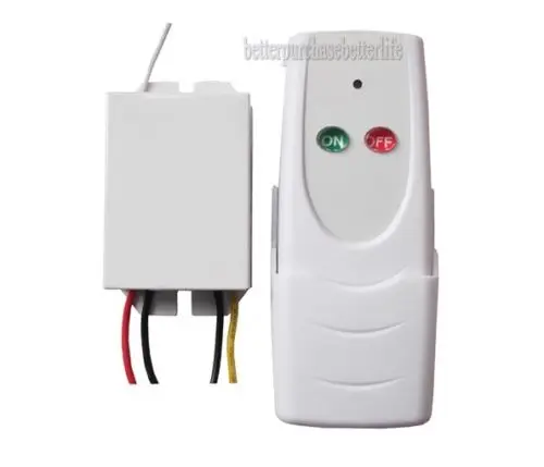 ON/OFF 1-Way for all Lights Lamp 170-240VAC Wireless Remote Control Switch