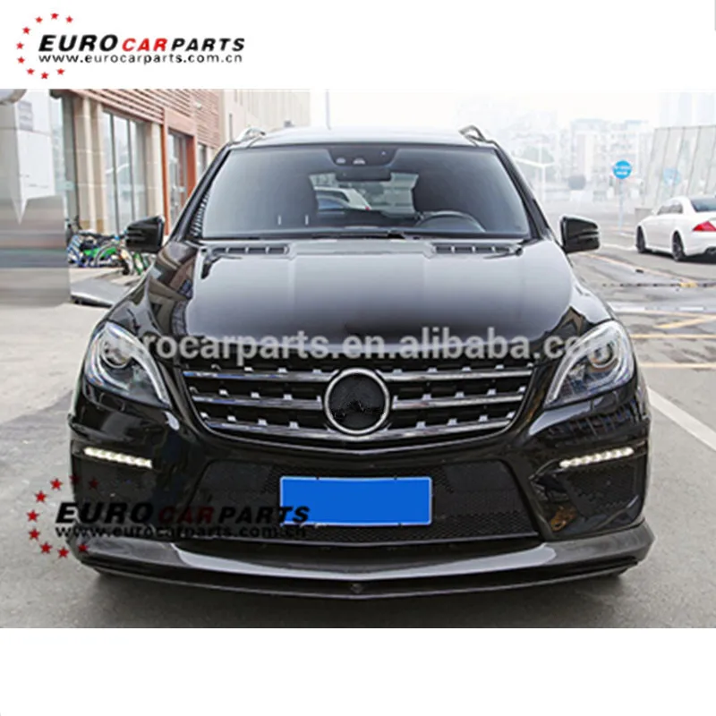 ML-CLASS W166 ML63 A style fit for RZ style front lip rear diffuser over fenders and roof spoiler after 2012year